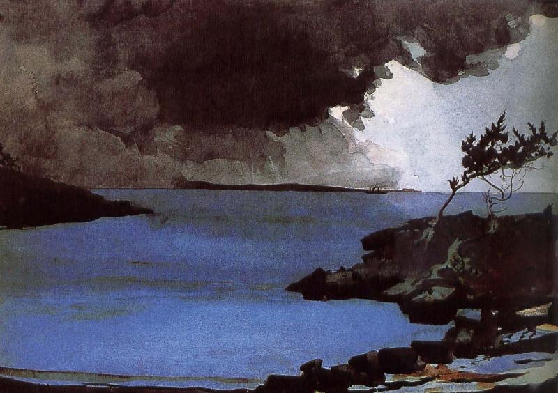 Winslow Homer Storm approaching oil painting picture